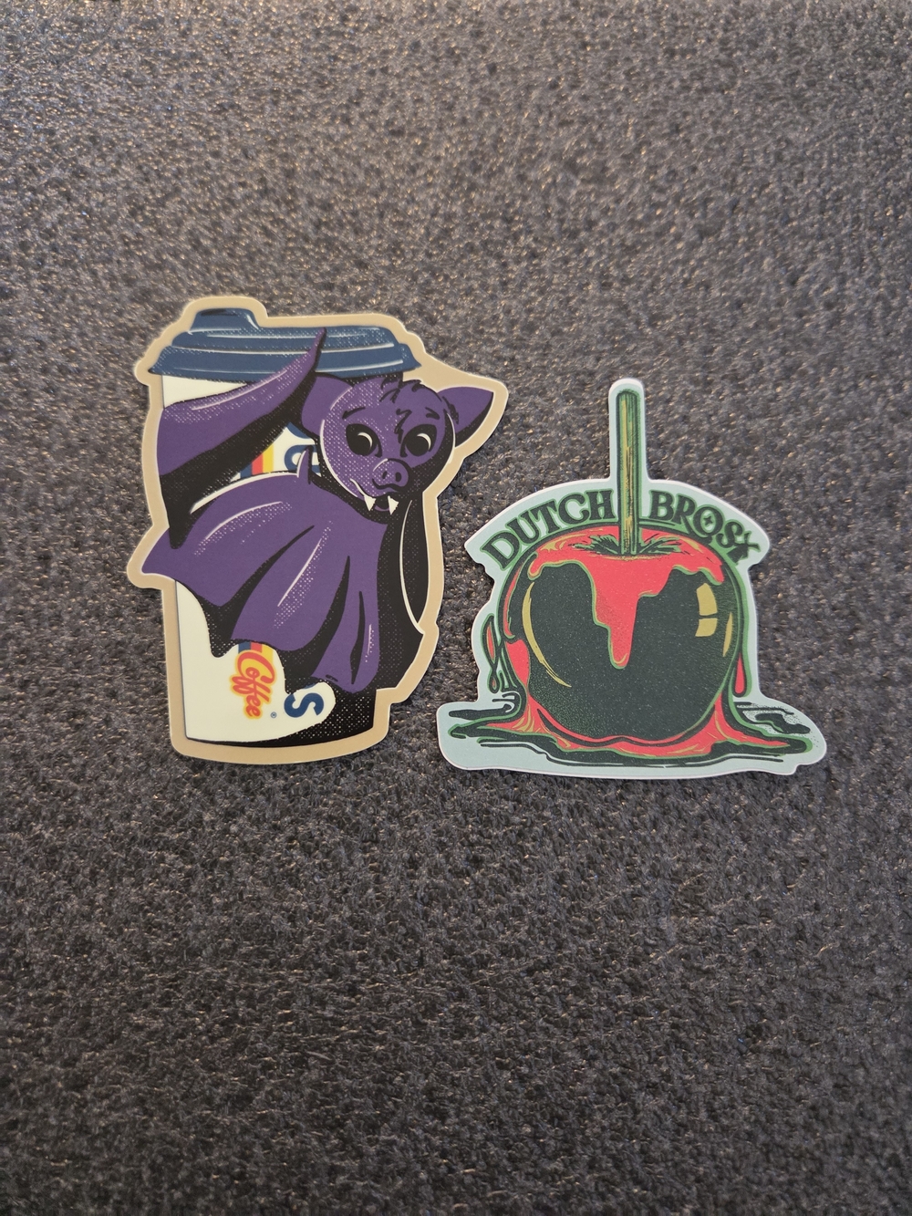 Dutch Bros Coffee Bat & Candy Apple Stickers